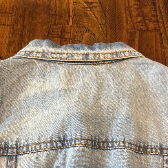 Denim and Pastel Layered Dress - Picture 14 of 15